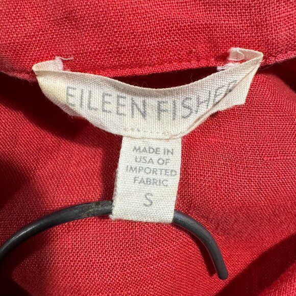 Eileen Fisher Casual A-Line Linen Blouse - Picture 5 of 6